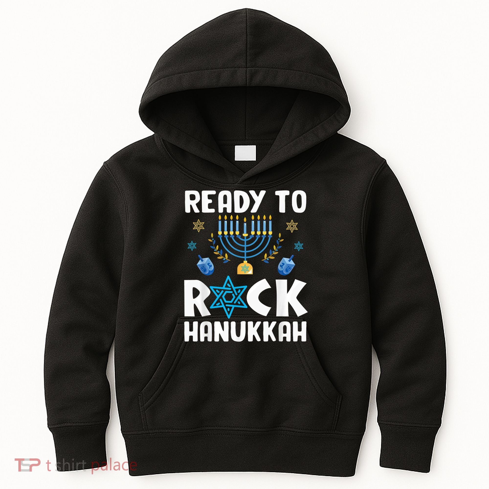 Ready To Rock Hanukkah Pajamas Chanukah Kids Hoodie