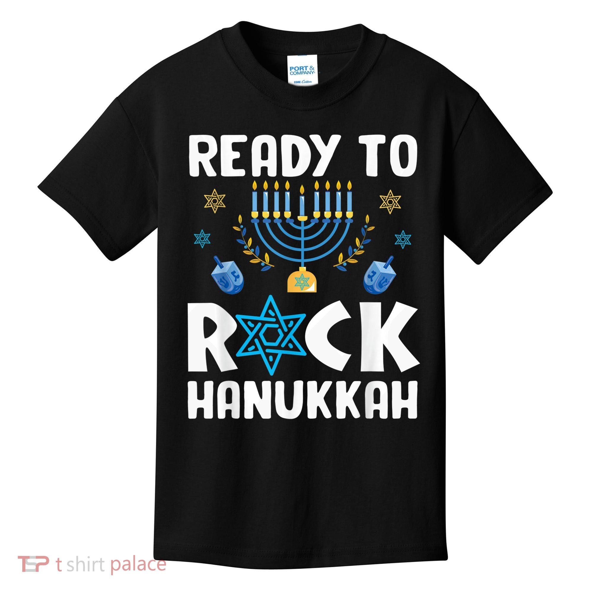 Ready To Rock Hanukkah Pajamas Chanukah Kids T-Shirt