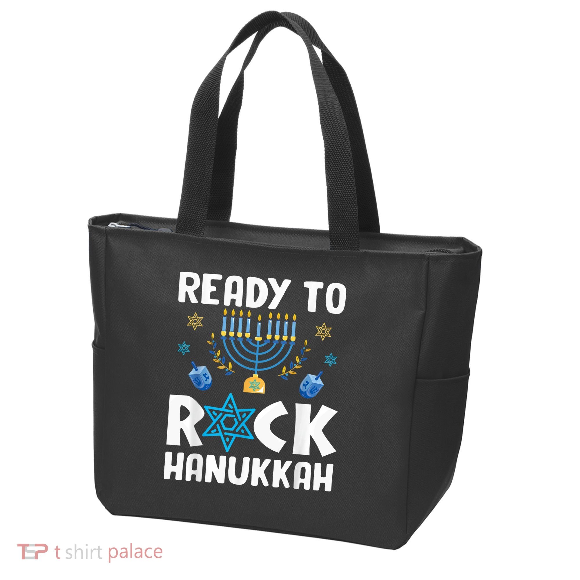 Ready To Rock Hanukkah Pajamas Chanukah Tote Bag