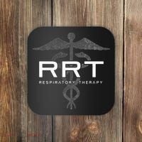 Respiratory Therapy RRT Front Back Respiratory Care Coaster thumb 0