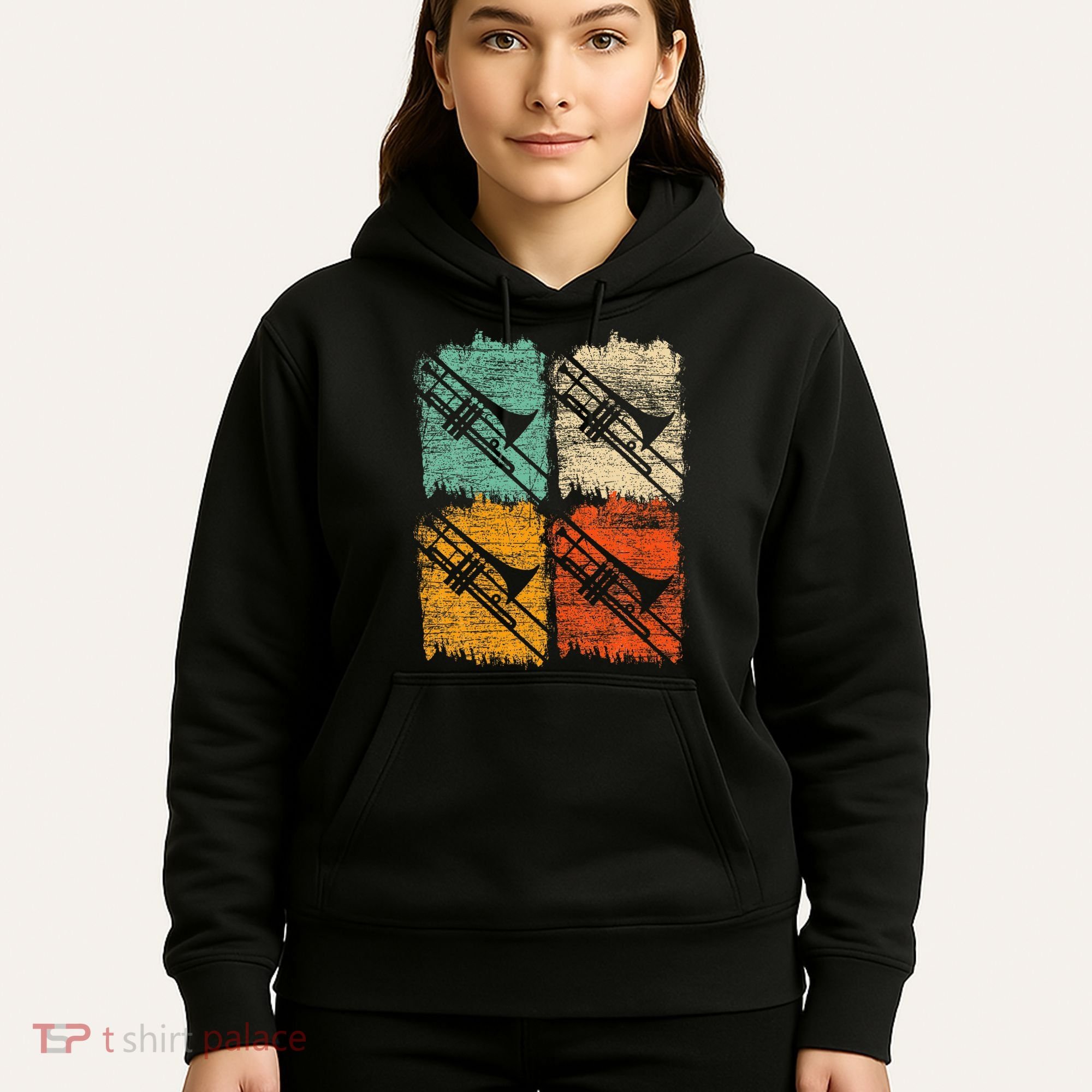 Retro Trombone Hoodie