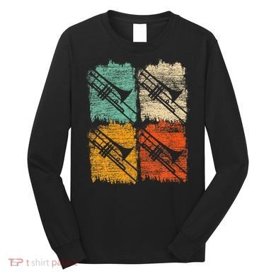 Retro Trombone Long Sleeve Shirt