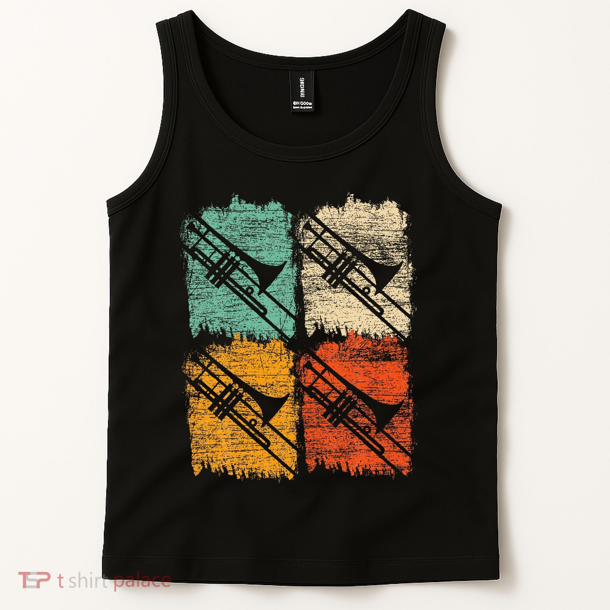 Retro Trombone Tank Top