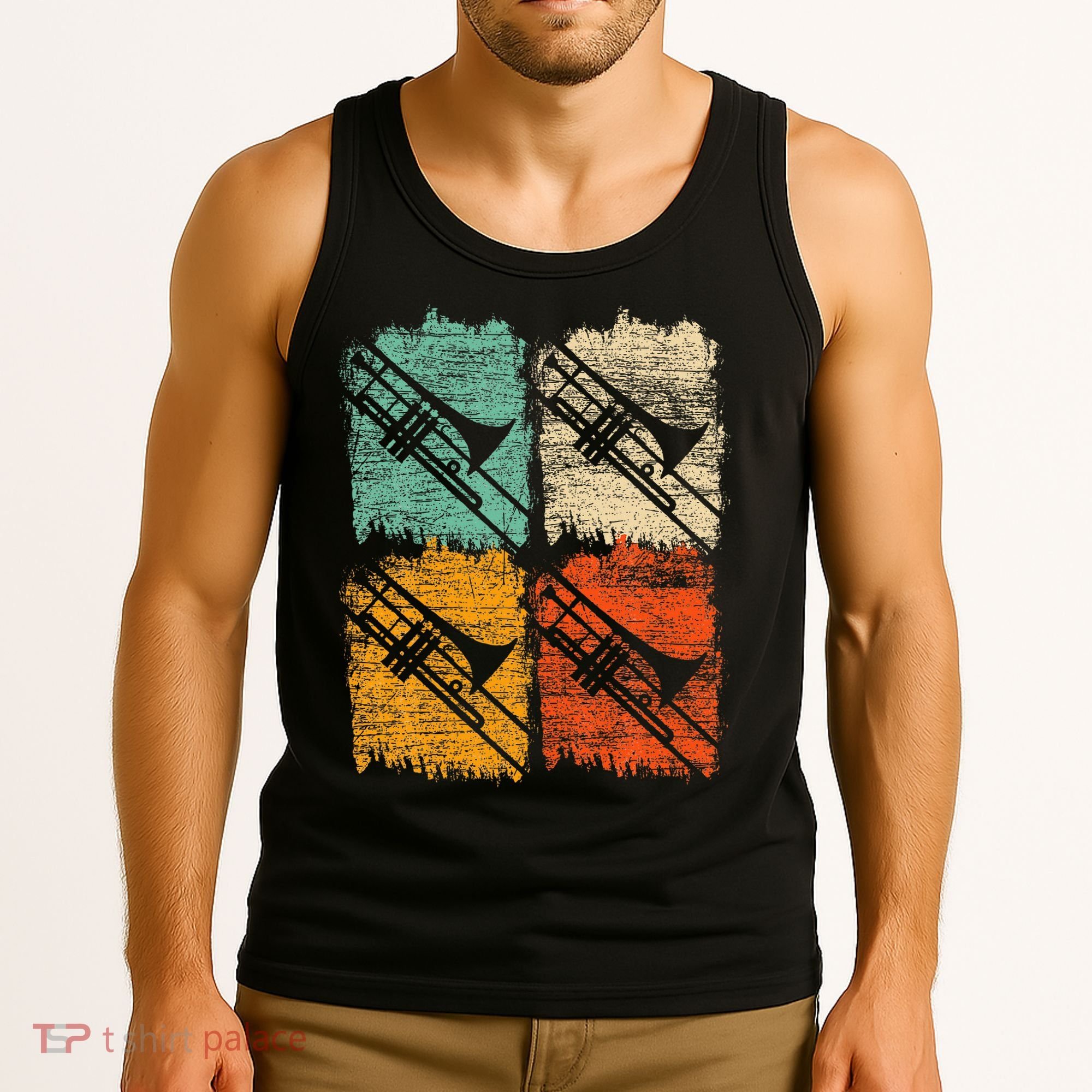 Retro Trombone Tank Top