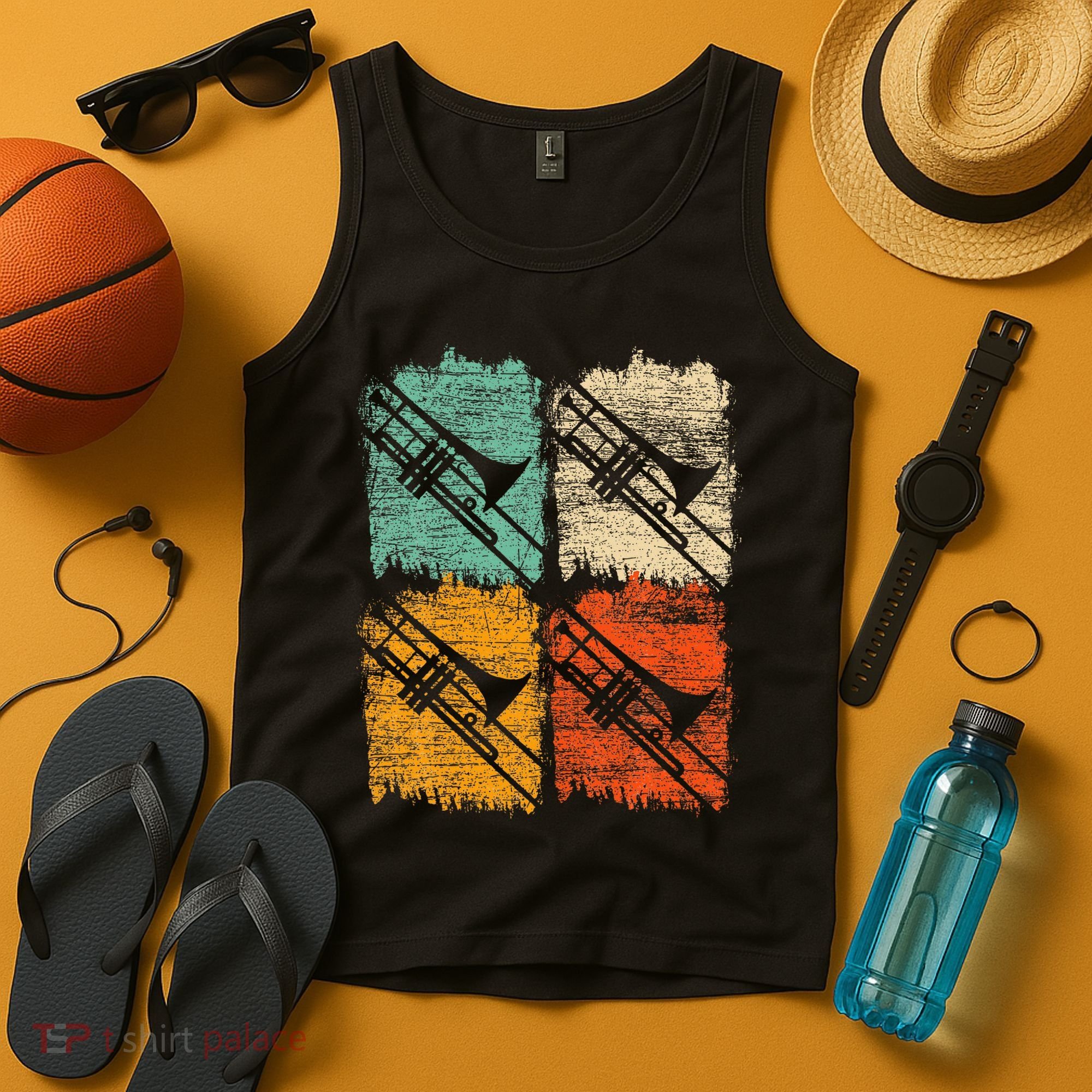 Retro Trombone Tank Top