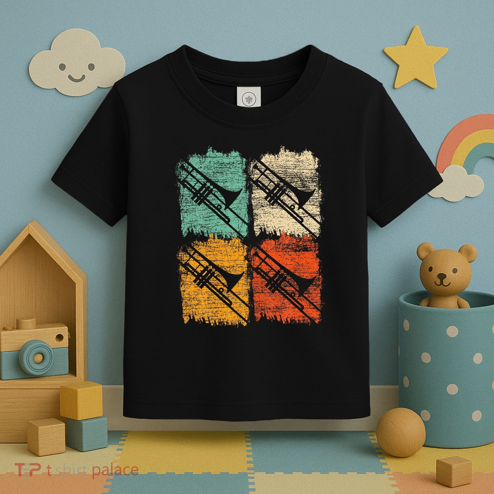 Retro Trombone Toddler T-Shirt