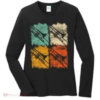 Retro Trombone Women's Long Sleeve Shirt thumb 0