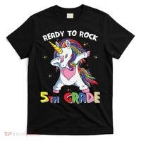 Ready To Rock 5th Grade Unicorn Graphic Plus Size Shirt For Teacher Kids T-Shirt thumb 0