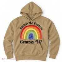 Reclaim The Rainbow Jesus Lover Christian Proverb Hoodie thumb 0