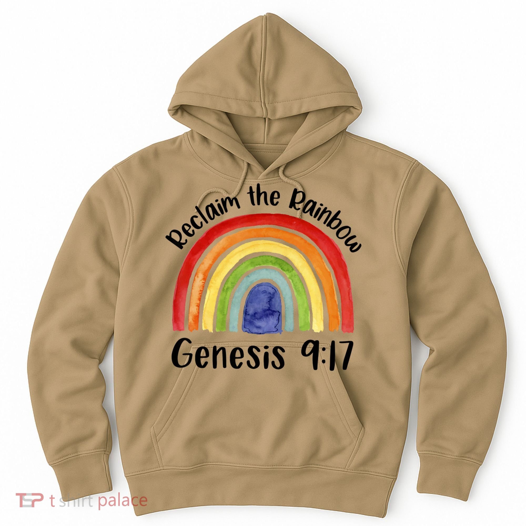 Reclaim The Rainbow Jesus Lover Christian Proverb Hoodie