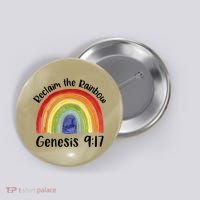Reclaim The Rainbow Jesus Lover Christian Proverb Button thumb 0