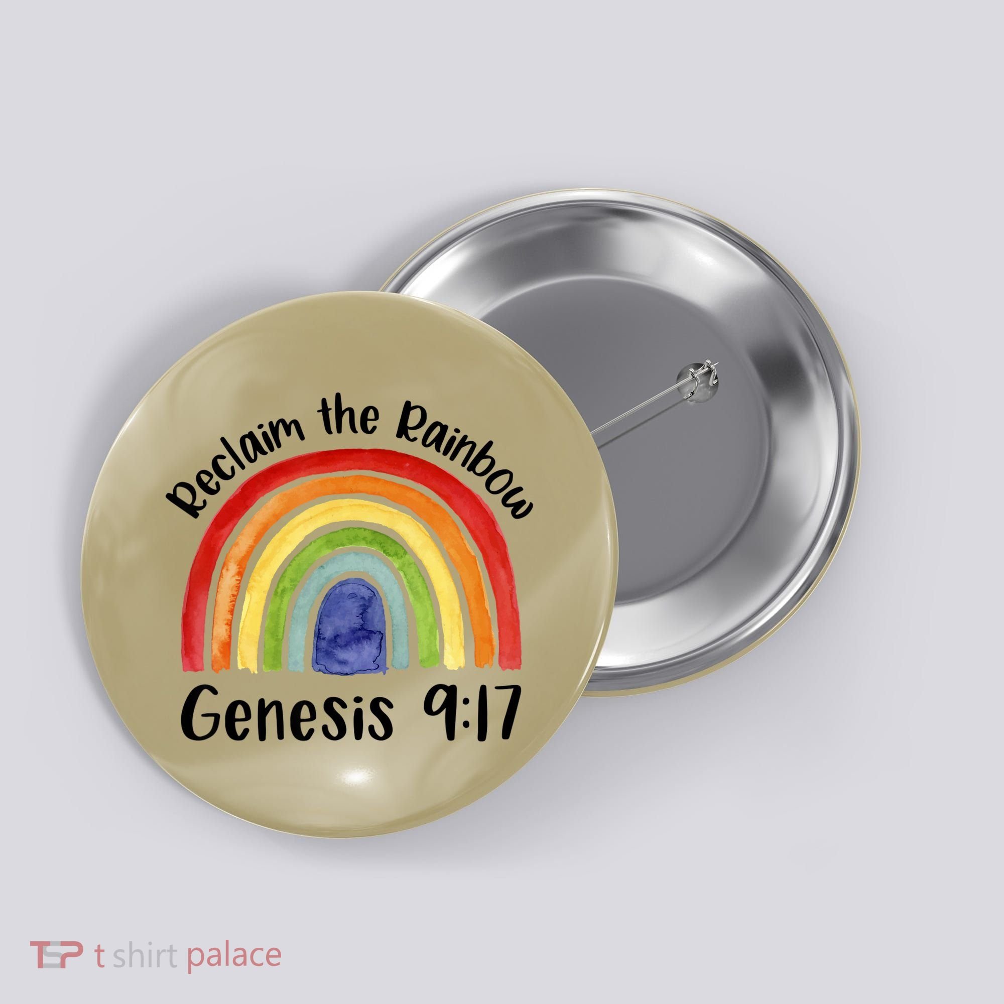 Reclaim The Rainbow Jesus Lover Christian Proverb Button