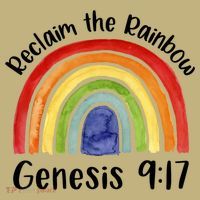 Reclaim The Rainbow Jesus Lover Christian Proverb Button thumb 1