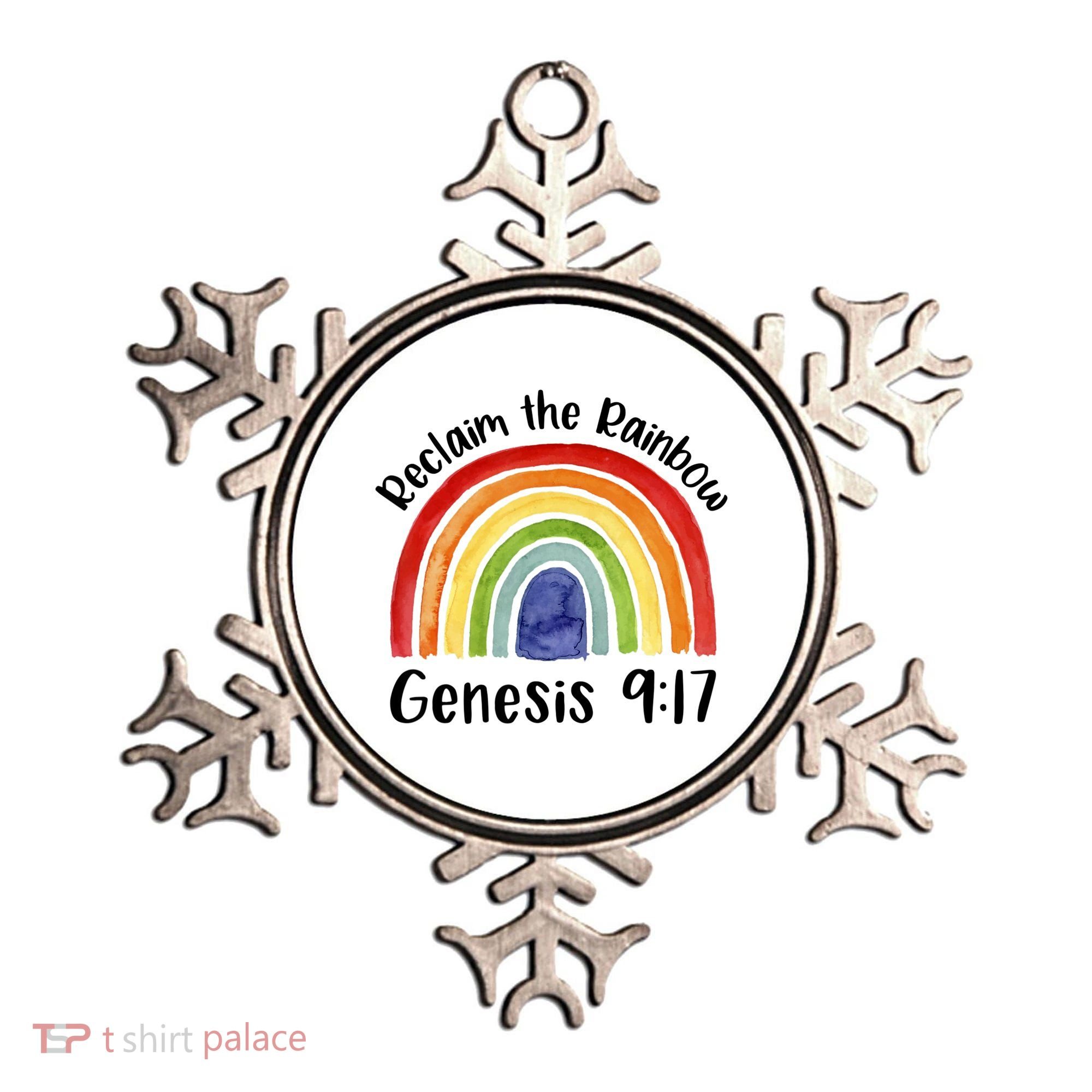 Reclaim The Rainbow Jesus Lover Christian Proverb Ornament