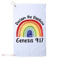 Reclaim The Rainbow Jesus Lover Christian Proverb Golf Towel thumb 0