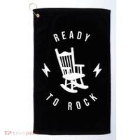 Ready To Rock Funny Rocking Chair Golf Towel thumb 0