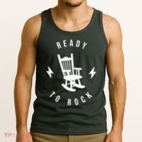 Ready To Rock Funny Rocking Chair Tank Top thumb 3