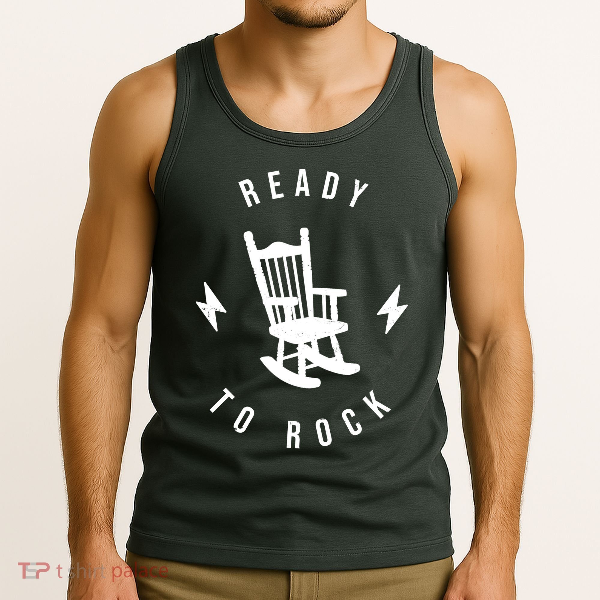 Ready To Rock Funny Rocking Chair Tank Top
