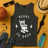 Ready To Rock Funny Rocking Chair Tank Top thumb 4