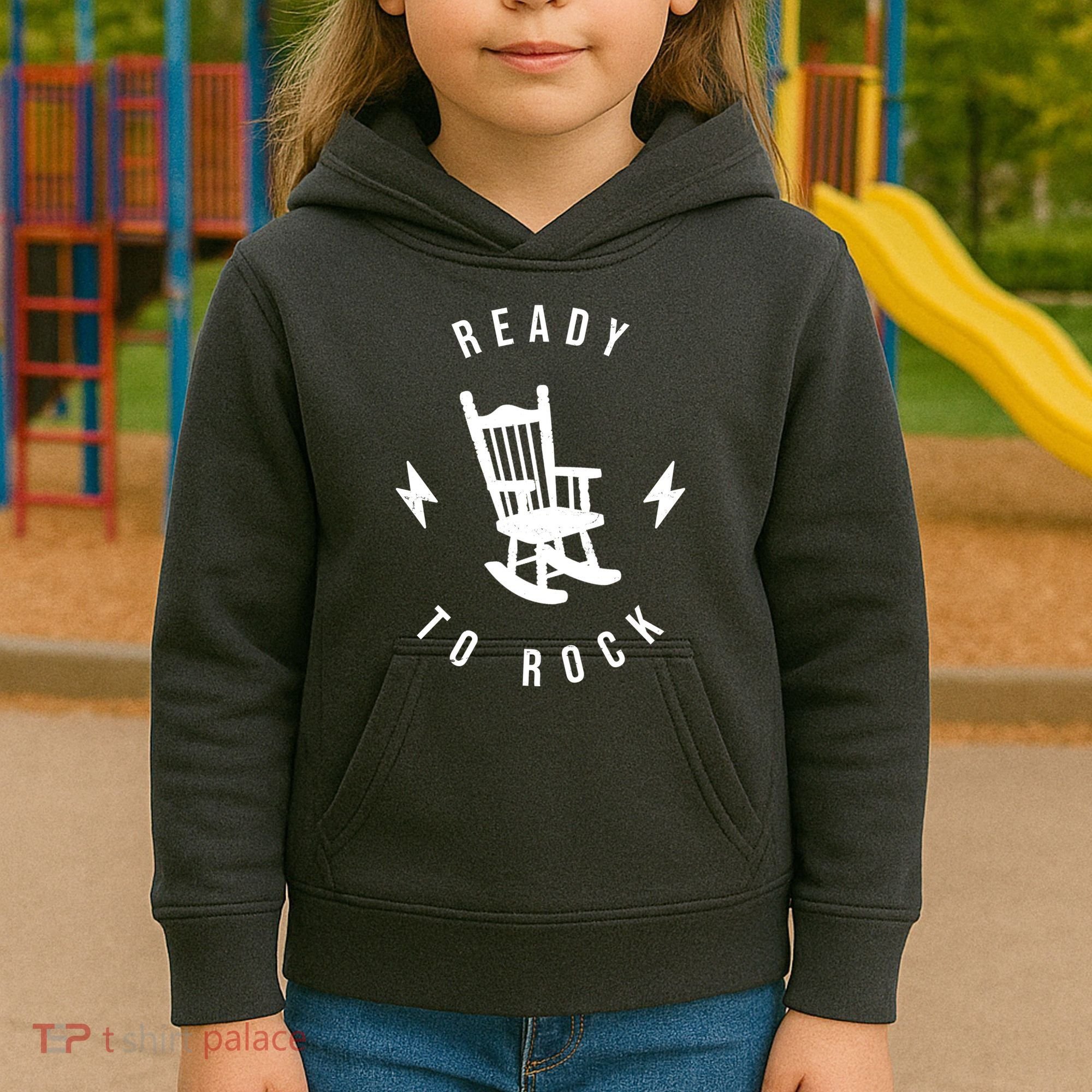 Ready To Rock Funny Rocking Chair Kids Hoodie