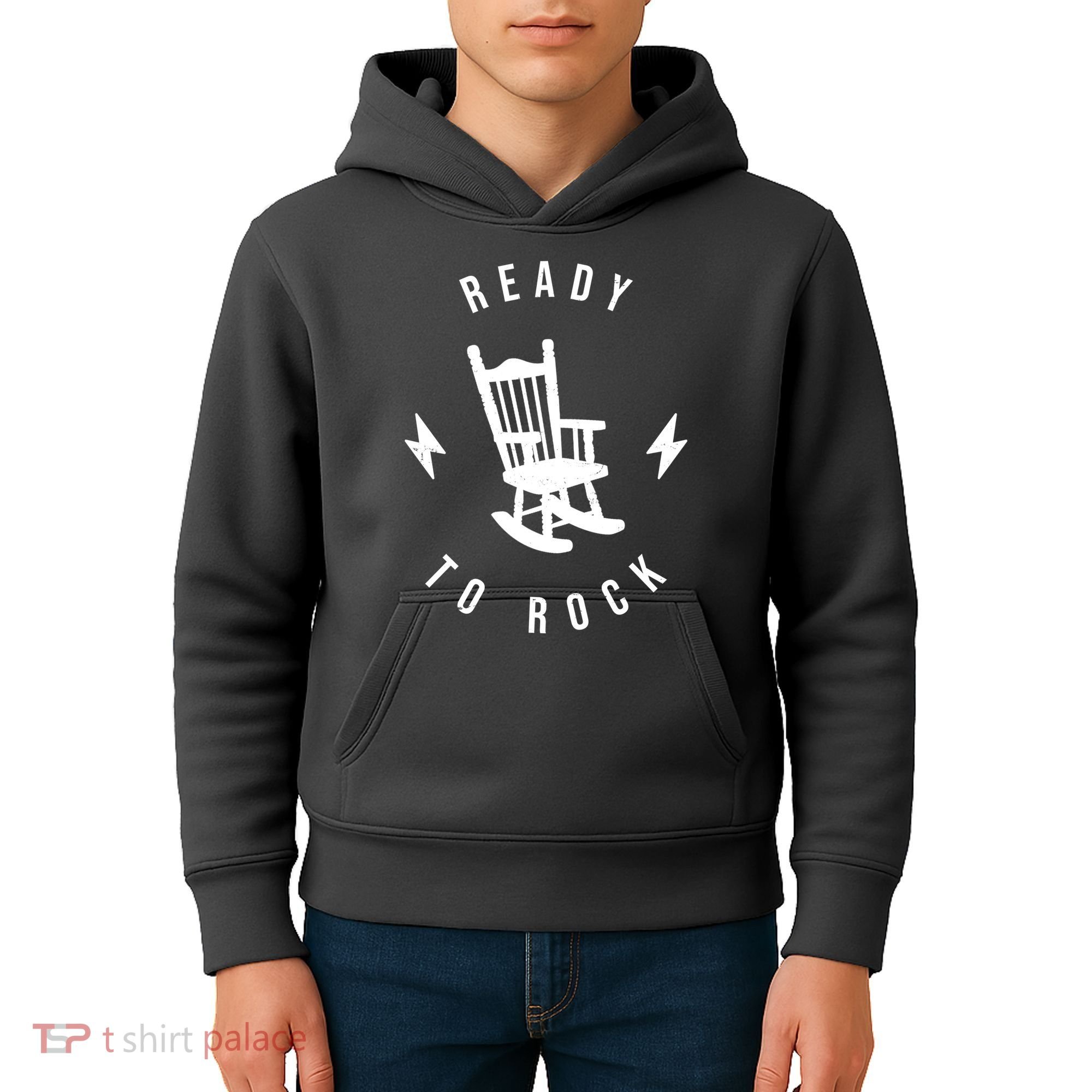 Ready To Rock Funny Rocking Chair Kids Hoodie