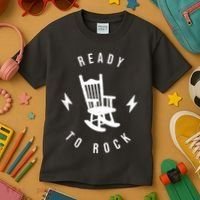 Ready To Rock Funny Rocking Chair Kids T-Shirt thumb 3