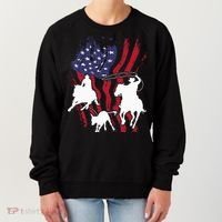 Rodeo Team Roping Horse Riding Equestrian Header Heeler Women's Sweatshirt thumb 0