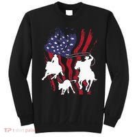 Rodeo Team Roping Horse Riding Equestrian Header Heeler Sweatshirt thumb 0