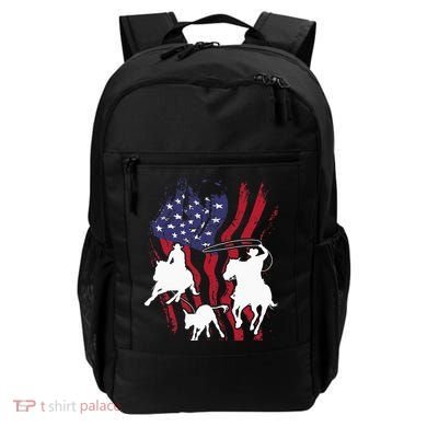 Rodeo Team Roping Horse Riding Equestrian Header Heeler Backpack