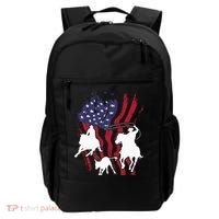 Rodeo Team Roping Horse Riding Equestrian Header Heeler Backpack thumb 0