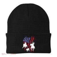 Rodeo Team Roping Horse Riding Equestrian Header Heeler Beanie thumb 0
