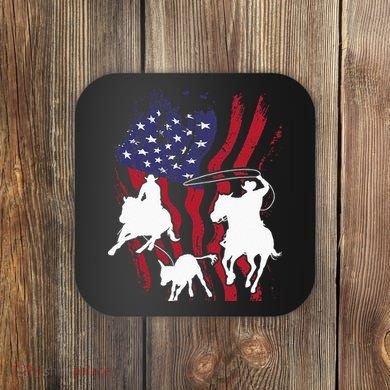 Rodeo Team Roping Horse Riding Equestrian Header Heeler Coaster