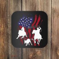 Rodeo Team Roping Horse Riding Equestrian Header Heeler Coaster thumb 0