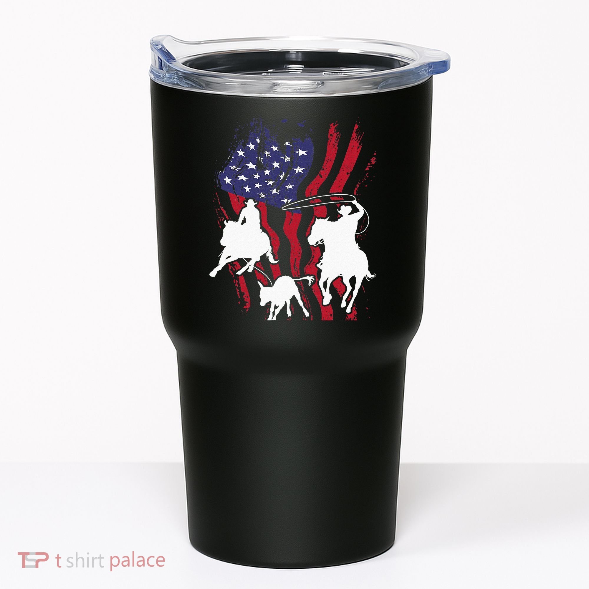 Rodeo Team Roping Horse Riding Equestrian Header Heeler Tumbler