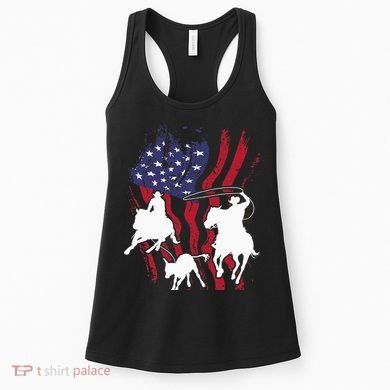 Rodeo Team Roping Horse Riding Equestrian Header Heeler Women's Tank Top