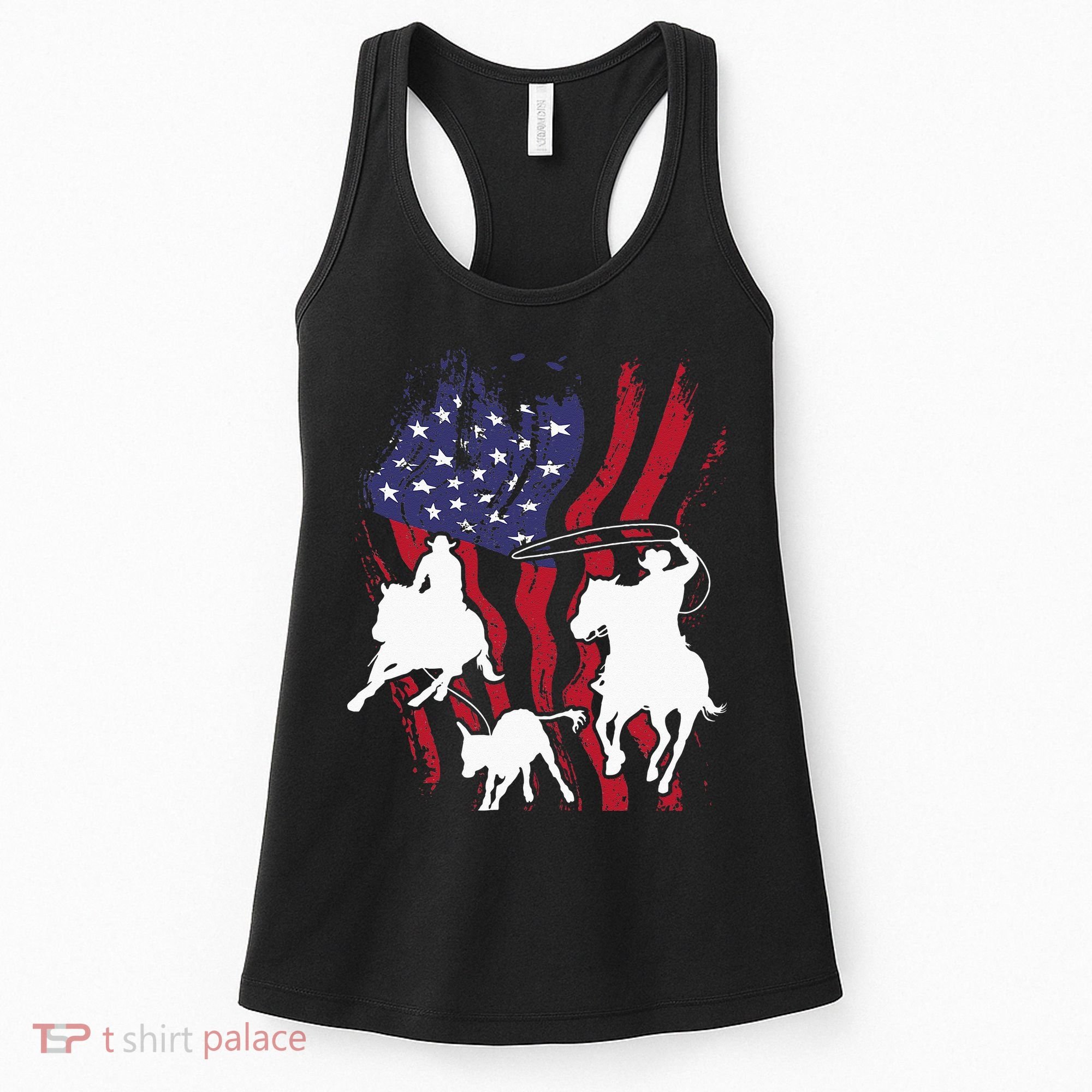 Rodeo Team Roping Horse Riding Equestrian Header Heeler Women's Tank Top
