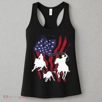Rodeo Team Roping Horse Riding Equestrian Header Heeler Women's Tank Top thumb 3