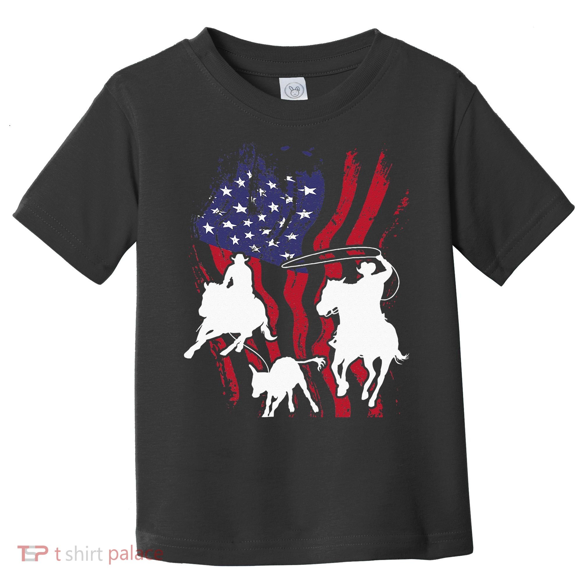 Rodeo Team Roping Horse Riding Equestrian Header Heeler Toddler T-Shirt