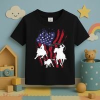 Rodeo Team Roping Horse Riding Equestrian Header Heeler Toddler T-Shirt thumb 3