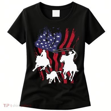 Rodeo Team Roping Horse Riding Equestrian Header Heeler Women's T-Shirt