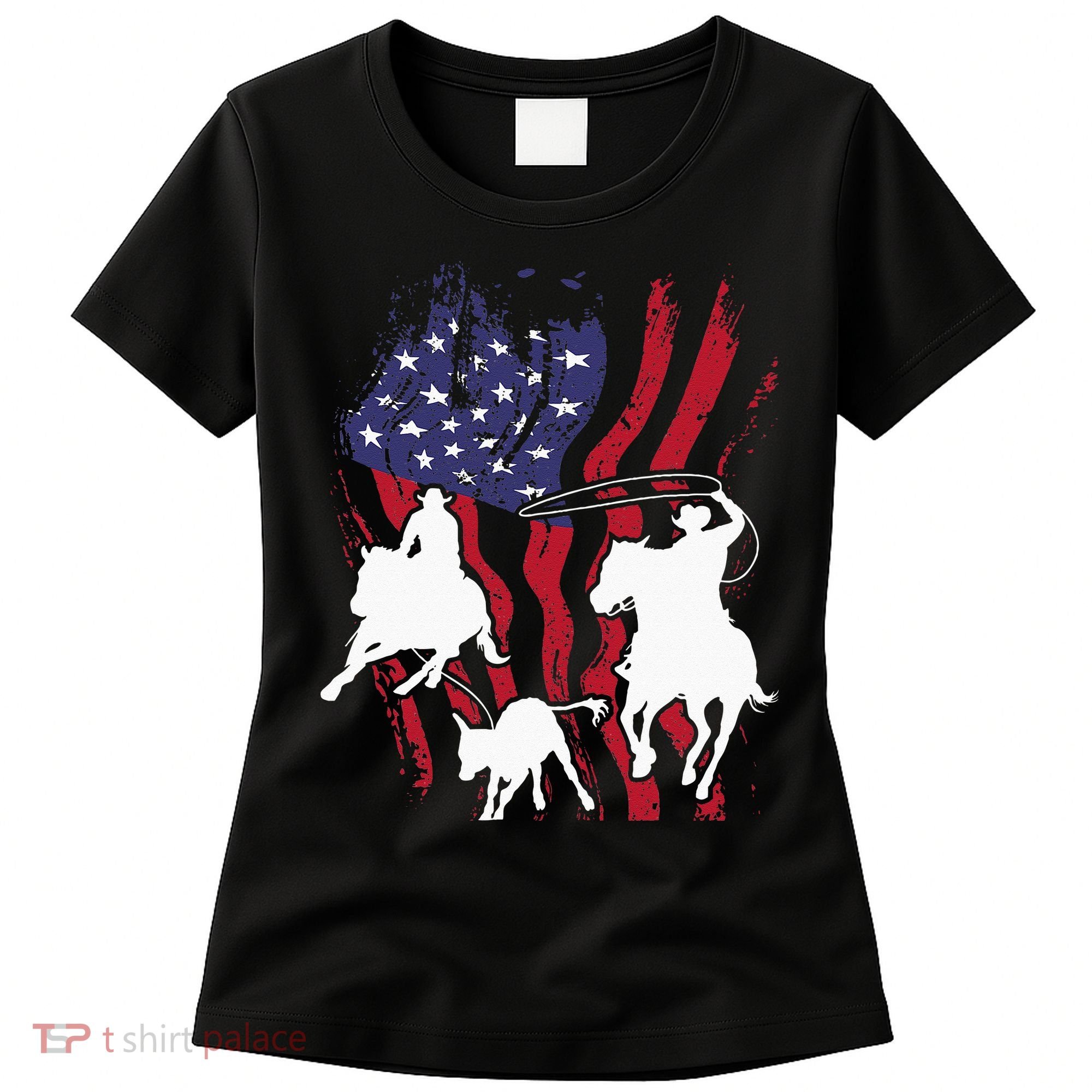Rodeo Team Roping Horse Riding Equestrian Header Heeler Women's T-Shirt
