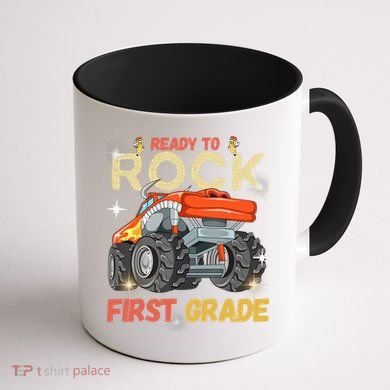 Ready To Rock First Grade First Day Of First Grade For Kids Coffee Mug back