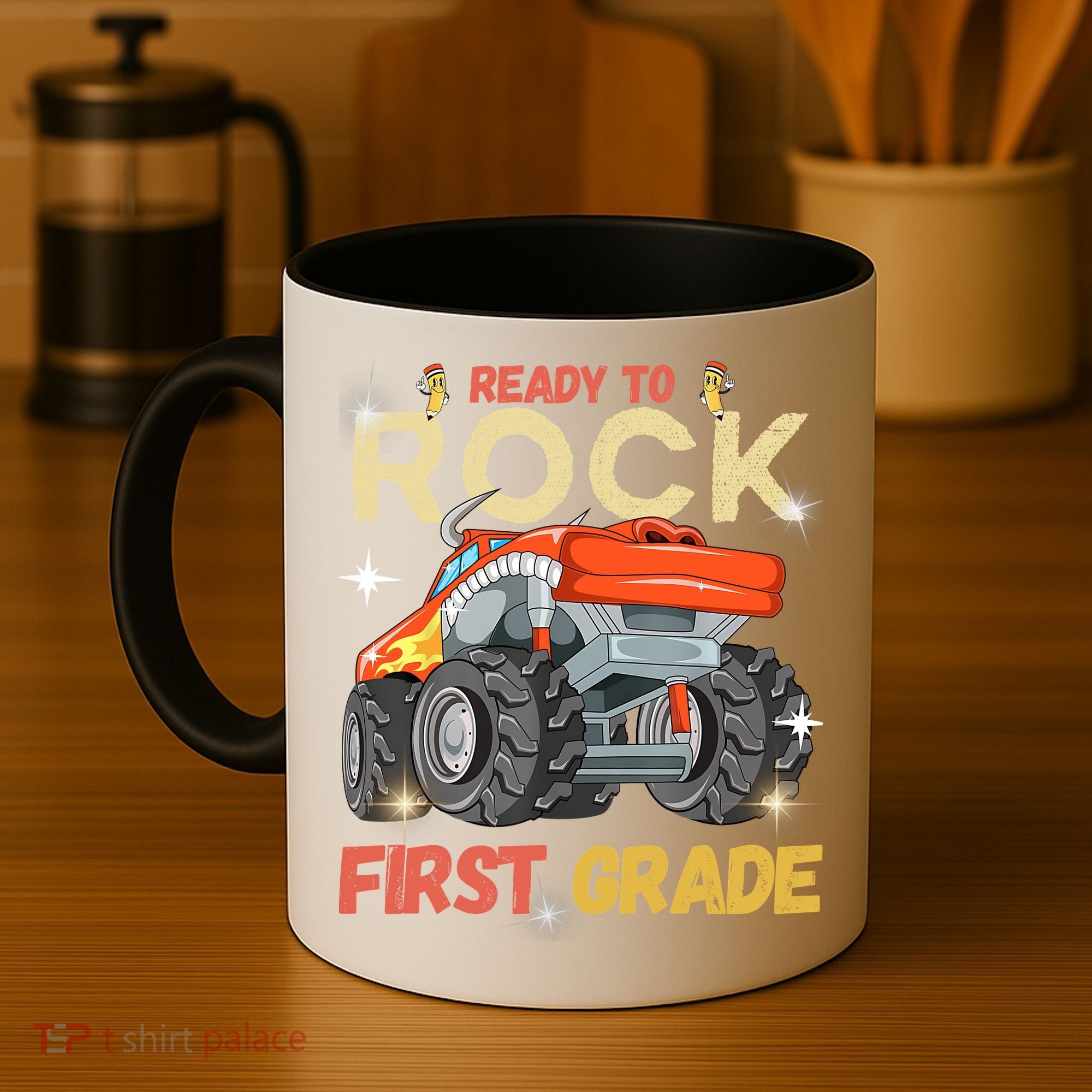 Ready To Rock First Grade First Day Of First Grade For Kids Coffee Mug