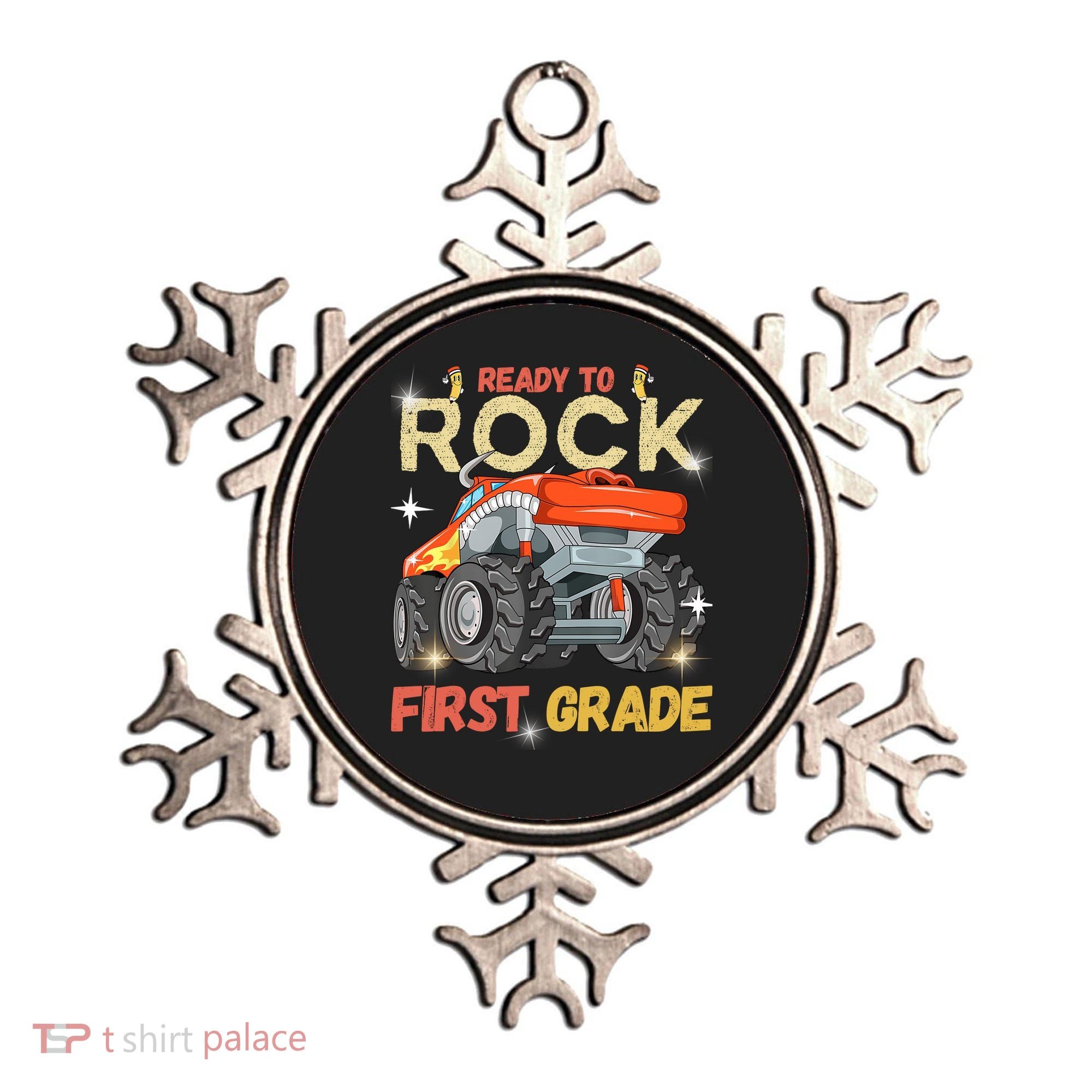Ready To Rock First Grade First Day Of First Grade For Kids Ornament
