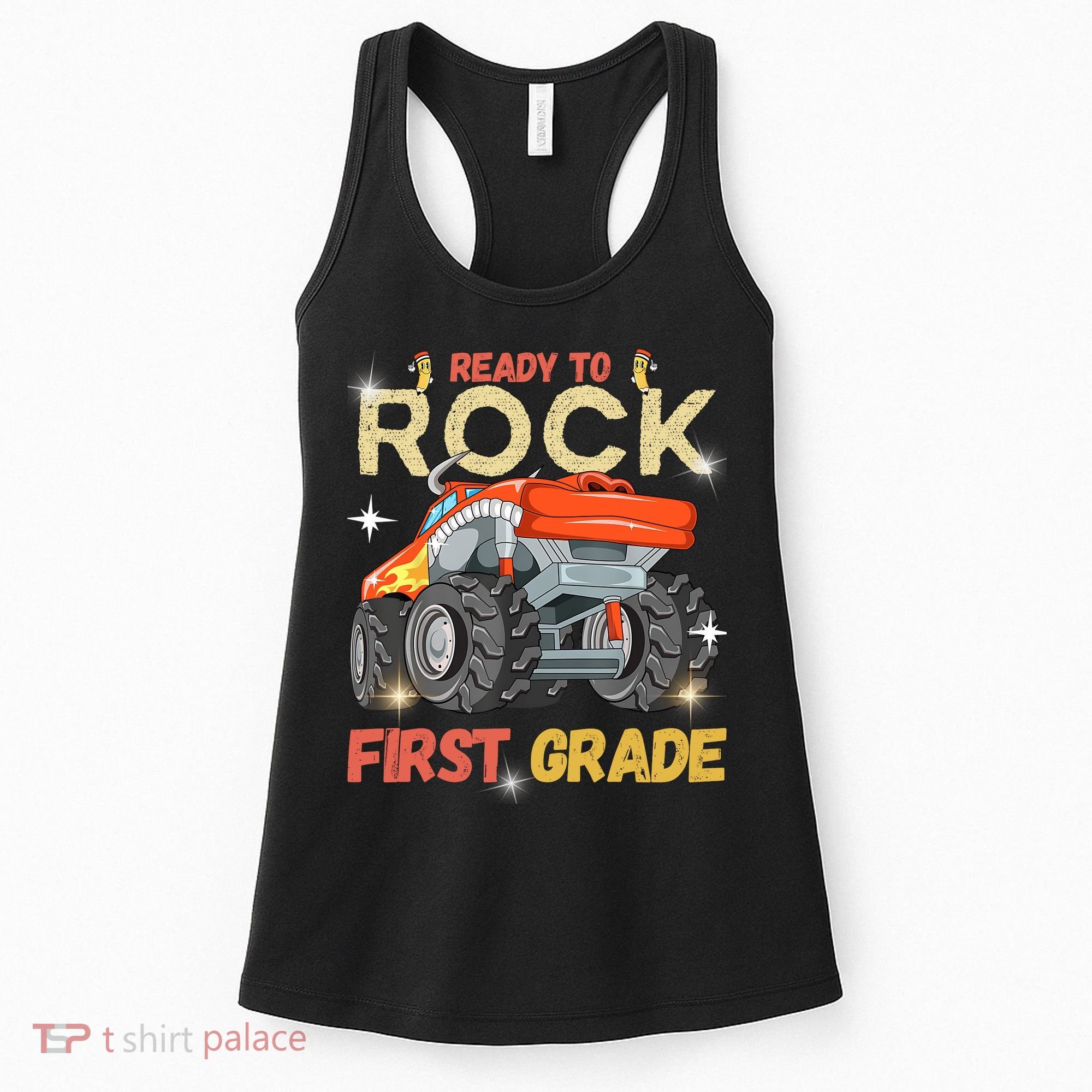 Ready To Rock First Grade First Day Of First Grade For Kids Women's Tank Top