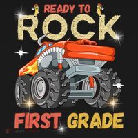 Ready To Rock First Grade First Day Of First Grade For Kids Baby Bodysuit thumb 2