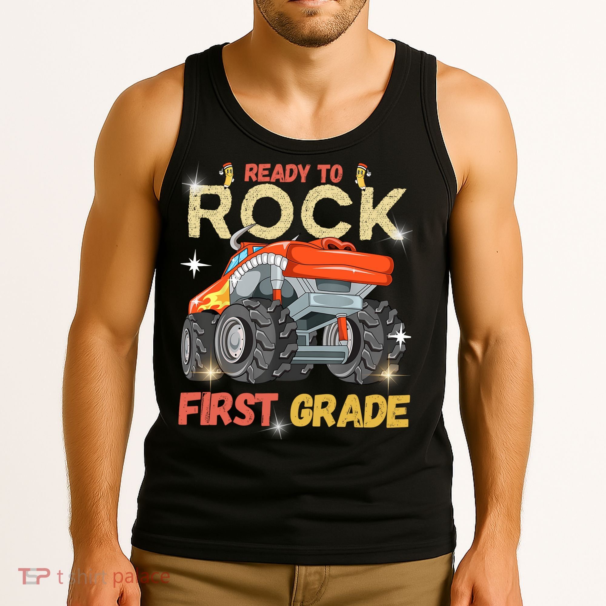 Ready To Rock First Grade First Day Of First Grade For Kids Tank Top