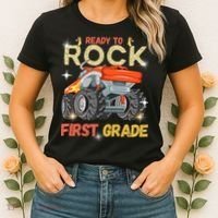 Ready To Rock First Grade First Day Of First Grade For Kids Women's T-Shirt thumb 2