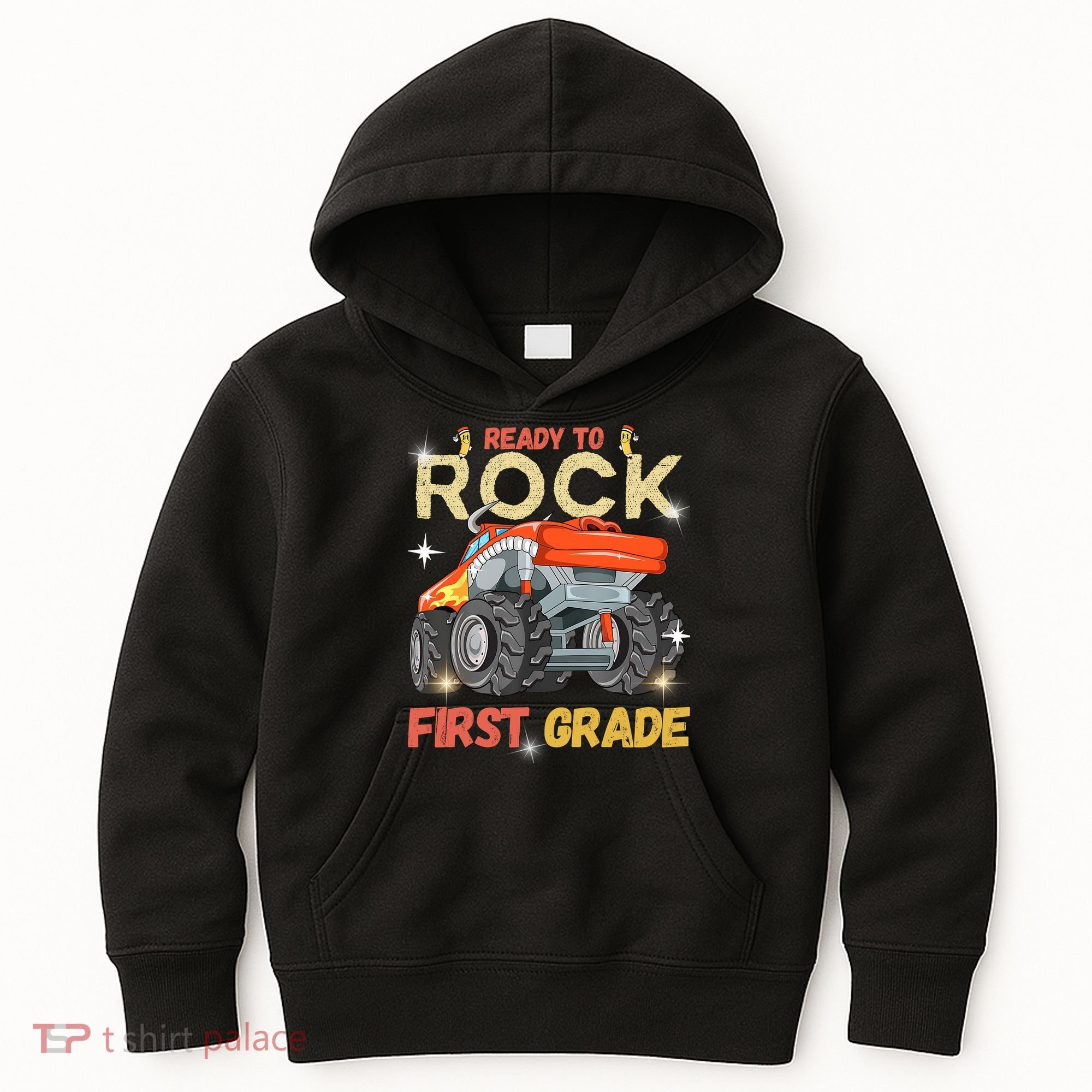 Ready To Rock First Grade First Day Of First Grade For Kids Kids Hoodie