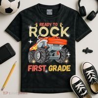 Ready To Rock First Grade First Day Of First Grade For Kids Kids Tie-Dye T-Shirt thumb 2